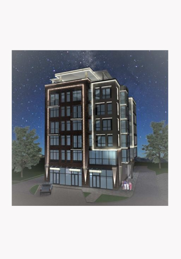 Архитектурное освещение шестиэтажного многоквартирного жилого дома г.Майкоп