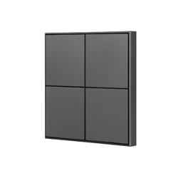 INTELLIGENT ARLIGHT Кнопочная панель KNX-304-23-IN Black (BUS, Frame) (IARL, IP20 Металл, 2 года)