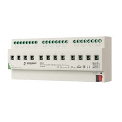 INTELLIGENT ARLIGHT Релейный модуль KNX-7123-82-DRO-DIN (BUS, 12x16A, KNX Secure) (IARL, IP20 Пластик, 2 года)
