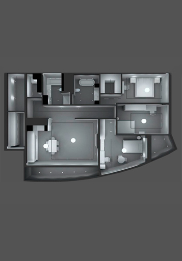 Освещение в 4-х комнатной квартире ЖК "Клубный"