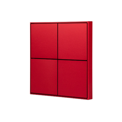 INTELLIGENT ARLIGHT Кнопочная панель KNX-304-23-IN Rose Red (BUS, Frame) (IARL, IP20 Металл, 2 года)