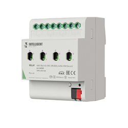 INTELLIGENT ARLIGHT Релейный модуль KNX-7043-82-DRO-DIN (BUS, 4x16А, KNX Secure) (IARL, IP20 Пластик, 2 года)
