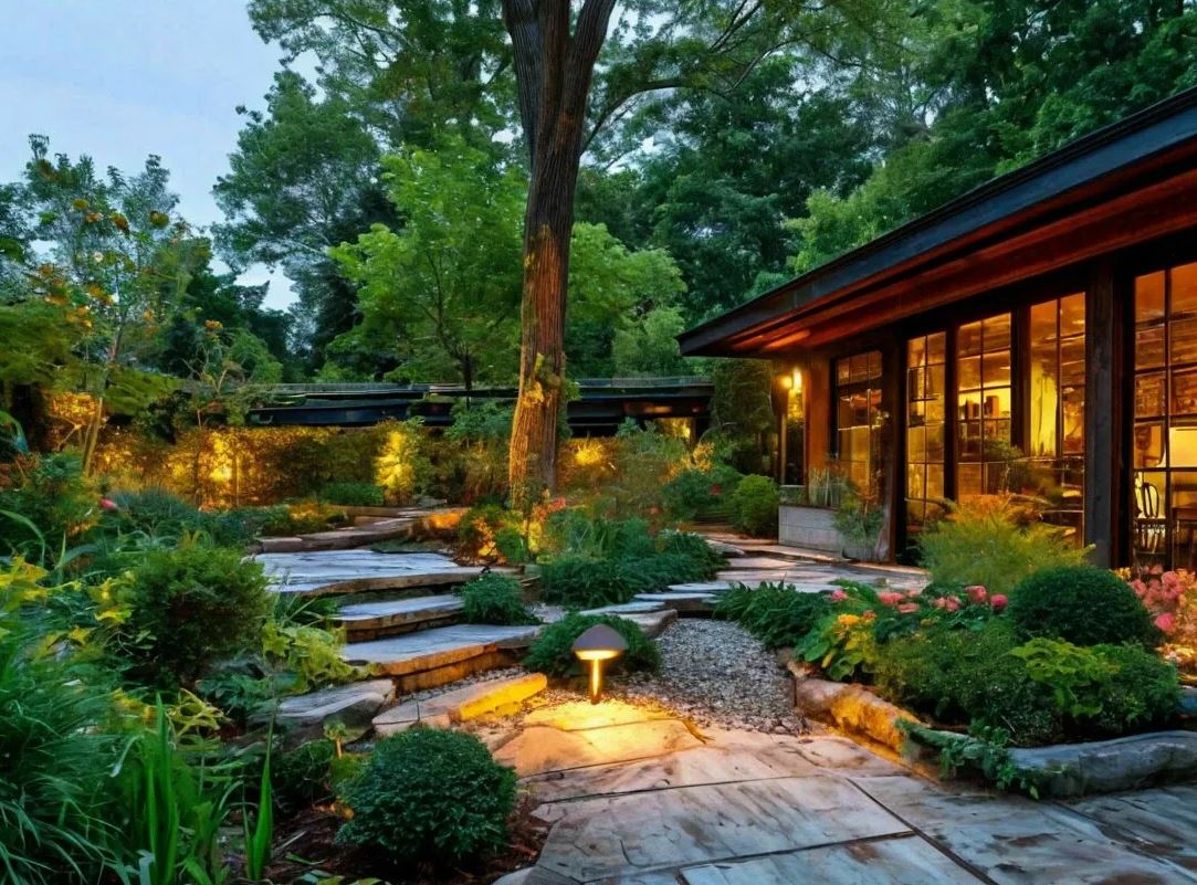 Столбики в ландшафтном освещении