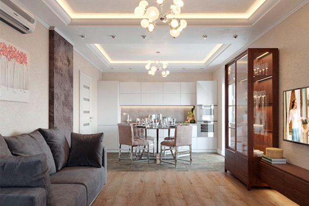 Дизайн двухкомнатной квартиры (ул. Скворцова-Степанова)